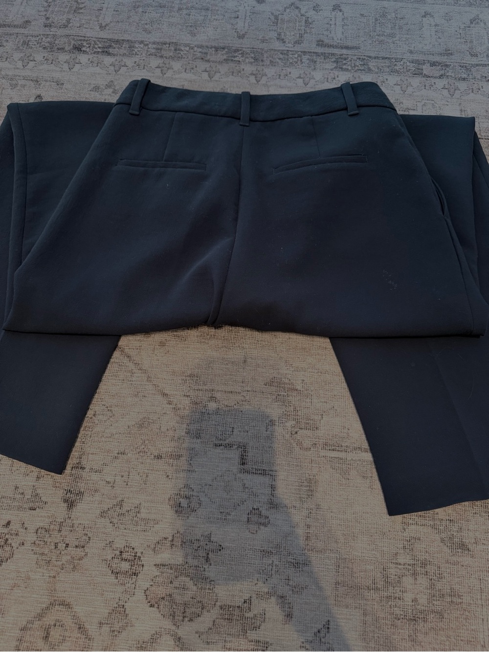 Aritzia Black High-Rise Pleated Trousers - Picture 4 of 4